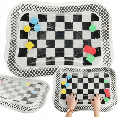 KIK Nafukovacia podložka pre batoľatá šachovnice