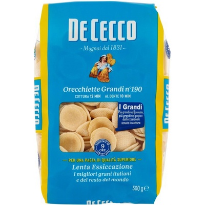 De Cecco veľké cestoviny Orecchiette No.190 0,5 kg