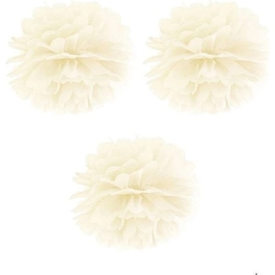 Pom Pom Papírový KRÉMOVÝ 35cm – Zboží Dáma
