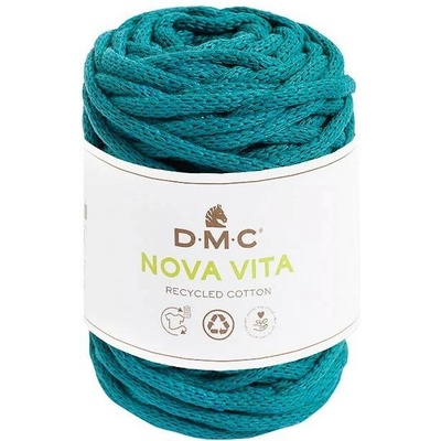 Šňůrková příze na makramé a háčkování NOVA VITA 12 od DMC 250g, smaragdová zelená