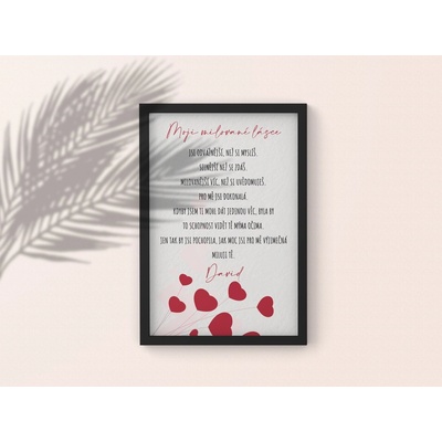 Plakát MOJÍ MILOVANÉ LÁSCE Rozměr plakátu: A4 (21 x 29,7 cm), Rámeček: Bez rámečku – Hledejceny.cz