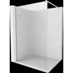 Mexen Kioto стена за душ Walk-in 130 x 200 cm, райета 8 mm, четкан никел - 800-130-101-97-09 (800-130-101-97-09)