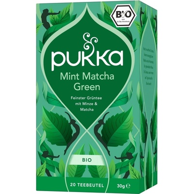 Pukka Herbs Био зелен чай с мента и мача - 20 пакетчета чай