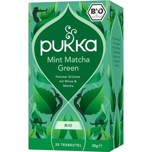 Pukka Herbs Био зелен чай с мента и мача - 20 пакетчета чай