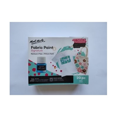 MontMarte Sada barev na textil 0077 20 x 20 ml papírový obal
