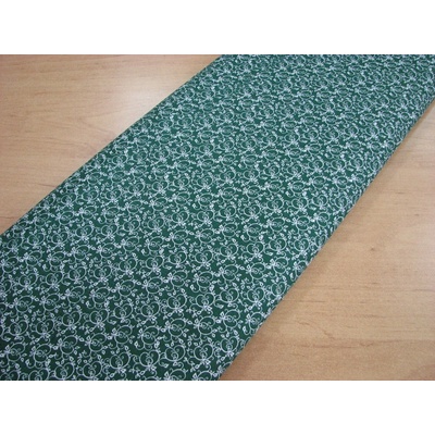 Bavlna zeleno biela š.140cm