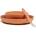 Nattou Силиконов комплект за хранене Nattou - 3 части, Terracotta (874502)