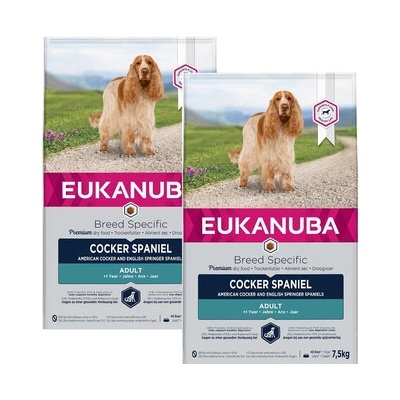 Eukanuba Adult Breeds Specific Cocker Spaniel Chicken 2 x 7,5 kg