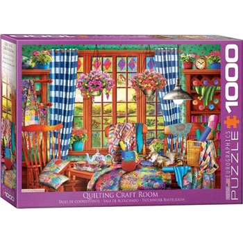 EUROGRAPHICS - Puzzle Marchetti: Quilting Craft Room - 1 000 piese