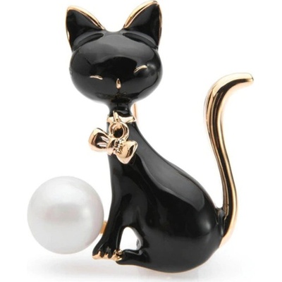 Gaira brož Kočička 340037 bílá – Zboží Dáma