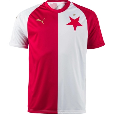 Puma SK SLAVIA HOME PRO Originální fotbalový dres červená – Zboží Dáma