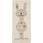 OYOY Mini Ръчно изработено детско килимче за игра със смес от вълна 75x180 cm Rabbit Hopscotch - OYOY Mini (M107348)
