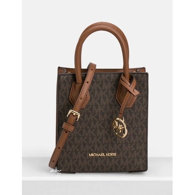 Michael Kors Mercer Xs ns shopper xbody dámská kabelka brown hnědá monogram