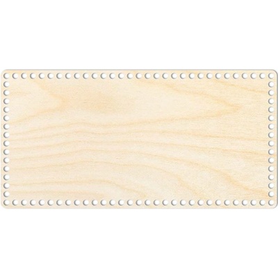 Woody Crafts Přírodní dno na háčkované košíky - Obdélník Velikost: 40x20 cm