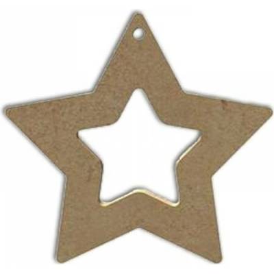 Gomille Dřevěný výřez k dekoraci Gomille závěsný, 10 x 10 cm hvězda