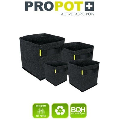 GARDEN HIGHPRO PROPOT 50L textilní květináč černý 33x33x46 cm