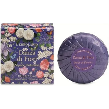 L'Erbolario Danza di Fiori Perfumed Soap - Ароматен сапун с деликатен аромат на цветя 1бр. 100гр