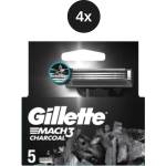Gillette Mach3 4x5 бр. с въглен