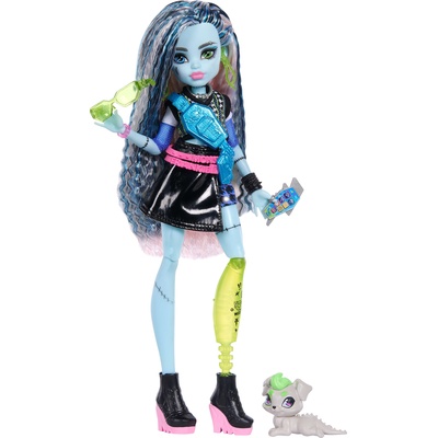 Monster High Кукла Monster High - Frankie Stein, с домашен любимец, 28 cm (JHK31)