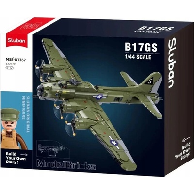 Sluban B1367 Americký bombardér B-17G v měřítku 1:44 – Zboží Dáma