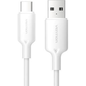 Vention USB-A 2.0/M - USB-C/M, 2 м, (бял), кабел
