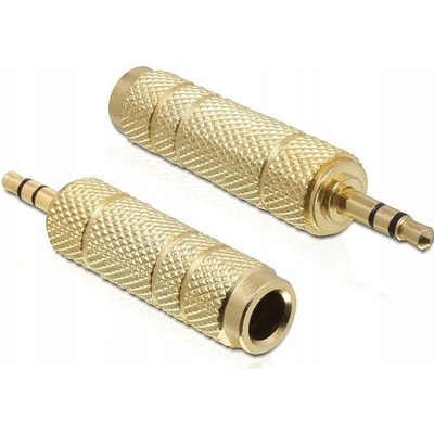 Delock adaptér stereo jack 3,5 mm samec na stereo jack 6,35 mm samice – Zbozi.Blesk.cz