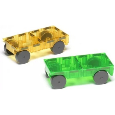 Magna-Tiles Cars 2 dílná Green/yellow
