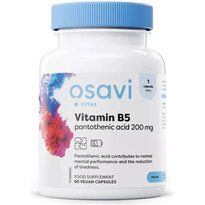 Osavi Vitamin B5, 200 mg, 90 капсули, Osavi