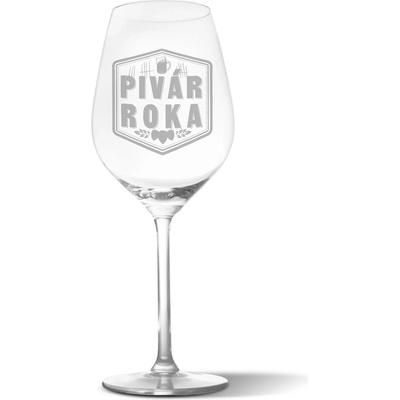 Sablio Pohár na víno Pivár roka 490 ml