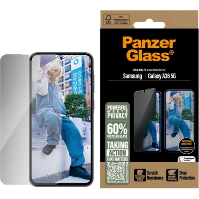 Panzer Стъклен протектор PanzerGlass за Samsung Galaxy A36 5G, UWF, Privacy