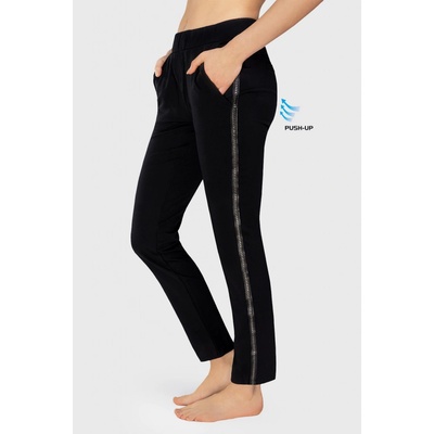 Bas Bleu push up elegantné legíny Rachel čierna