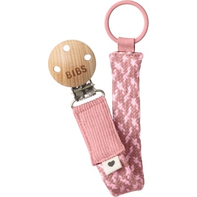 BIBS Paci Braid клипс за биберон Dusty Pink / Baby Pink
