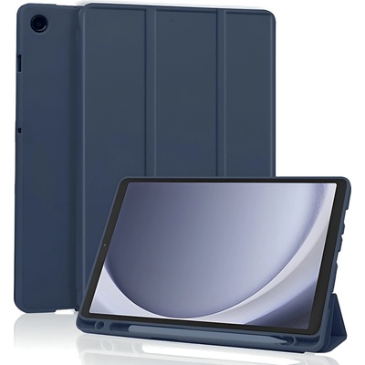 Techsuit Калъф - Samsung Galaxy Tab A11 / A9 - Techsuit Flex Trifold (с държач за стилус) - Тъмносин