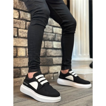 BOA Shoes Мъжки ежедневни обувки ba0302 - Черни с Бял #401989 (401989_Черно)