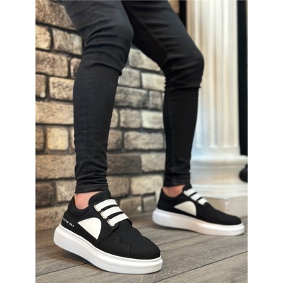 BOA Shoes Мъжки ежедневни обувки ba0302 - Черни с Бял #401989 (401989_Черно)