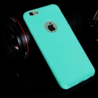 SES Silikónové matné s vérezom Apple iPhone 8 - modré