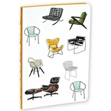 Mid-Century Modern Chairs A5 Notebook