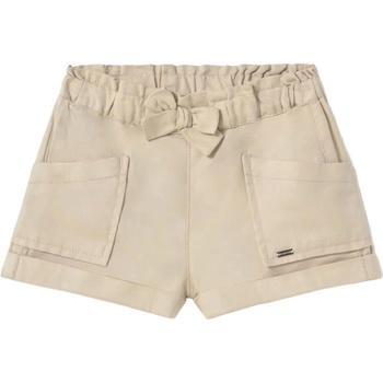 Mayoral Къси панталонки Mayoral - С панделка, кафяви, 18 м (25-01227-080-18M)