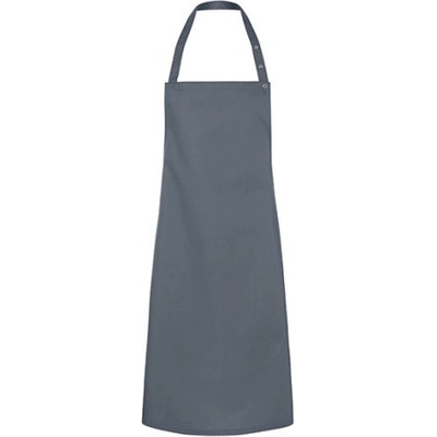 Karlowsky Gastro zástěra s laclem KY072 Anthracite 75x95cm