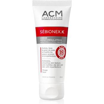 ACM Sébionex K защитен матиращ крем за мазна кожа с несъвършенства s AHA 40ml