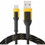 Dewalt USB Cable Dewalt USB-A - USB-C 1.2 m Black (DXMA131-1361-DWG)