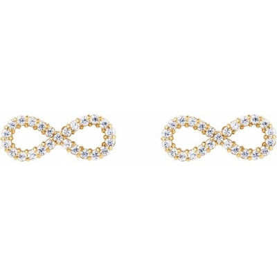 DANIEL WELLINGTON ocelové náušnice Mirelle Infinity Gold DW00401614