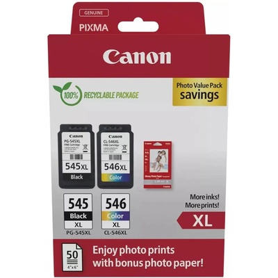 Canon PG-545XL / CL-546XL Multipack with Photo Paper (8286B011)
