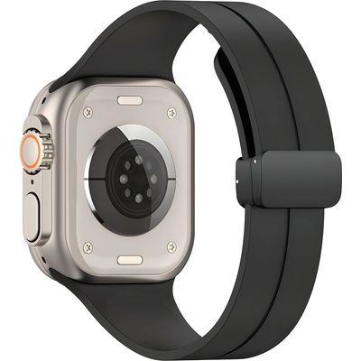 Techsuit - Резервна каишка - Apple Watch 1 / 2 / 3 / 4 / 5 / 6 / 7 / 8 / 9 / SE / SE 2 / Ultra / Ultra 2 (42 / 44 / 45 / 49mm) - Черен KP29285 (29285)