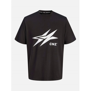 Jack and Jones Тениска Jack and Jones Men's Logo Oversized T-Shirt - Black