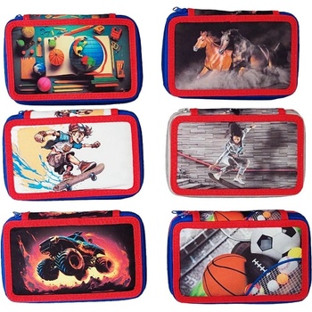 Несесер 3 ципа празен твърд