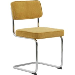 Unique Furniture Жълт велурен трапезен стол Rupert - Unique Furniture (37285103)