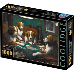 D-Toys - Puzzle Marcellus Coolidge - Poker Game - 1 000 piese