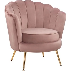 Bogdan Furniture Кресло Мебели Богдан модел Shell - gold velvet