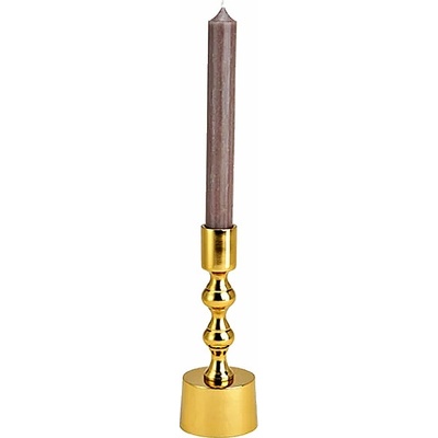 Nefertitis Svícen kovový pro stolní svíčky zlatá barva 17 cm NF32903 - 17 cm